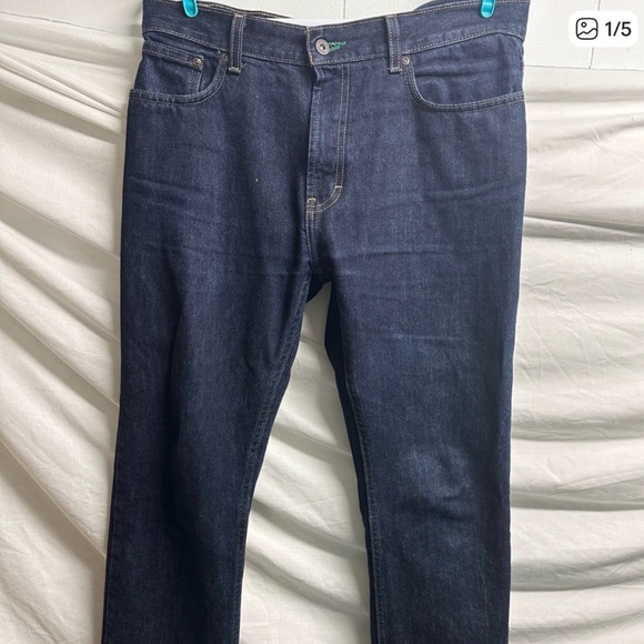 Tommy Hilfiger Men's Deep Indigo bootcut Jeans - Picture 2 of 5